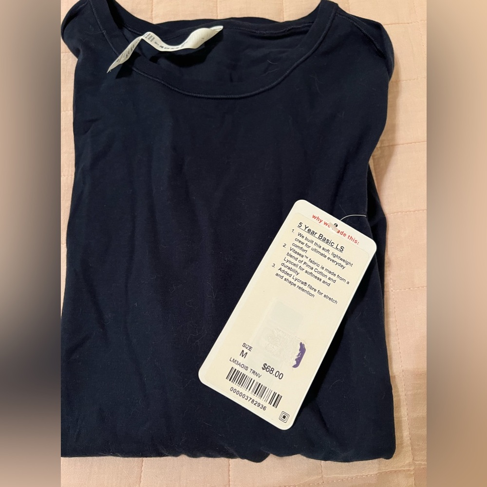 Lululemon Men’s Black Short Sleeve 5 Year Basic Short Sleeve Tee Shirt M
